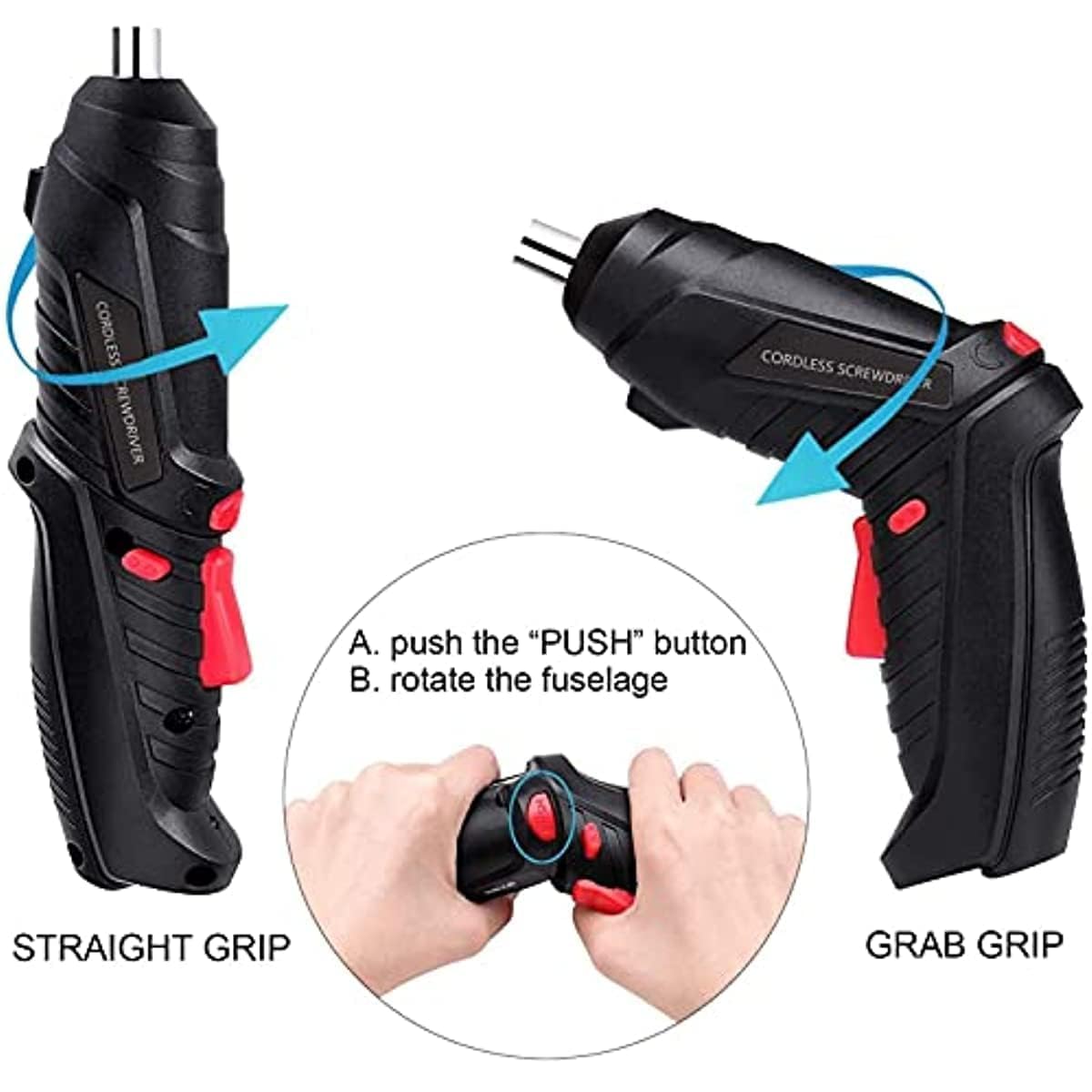 47-in-1 Cordless Drill & Screwdriver Kit USB Charging, Flexible Shaft, Home & DIY Essential