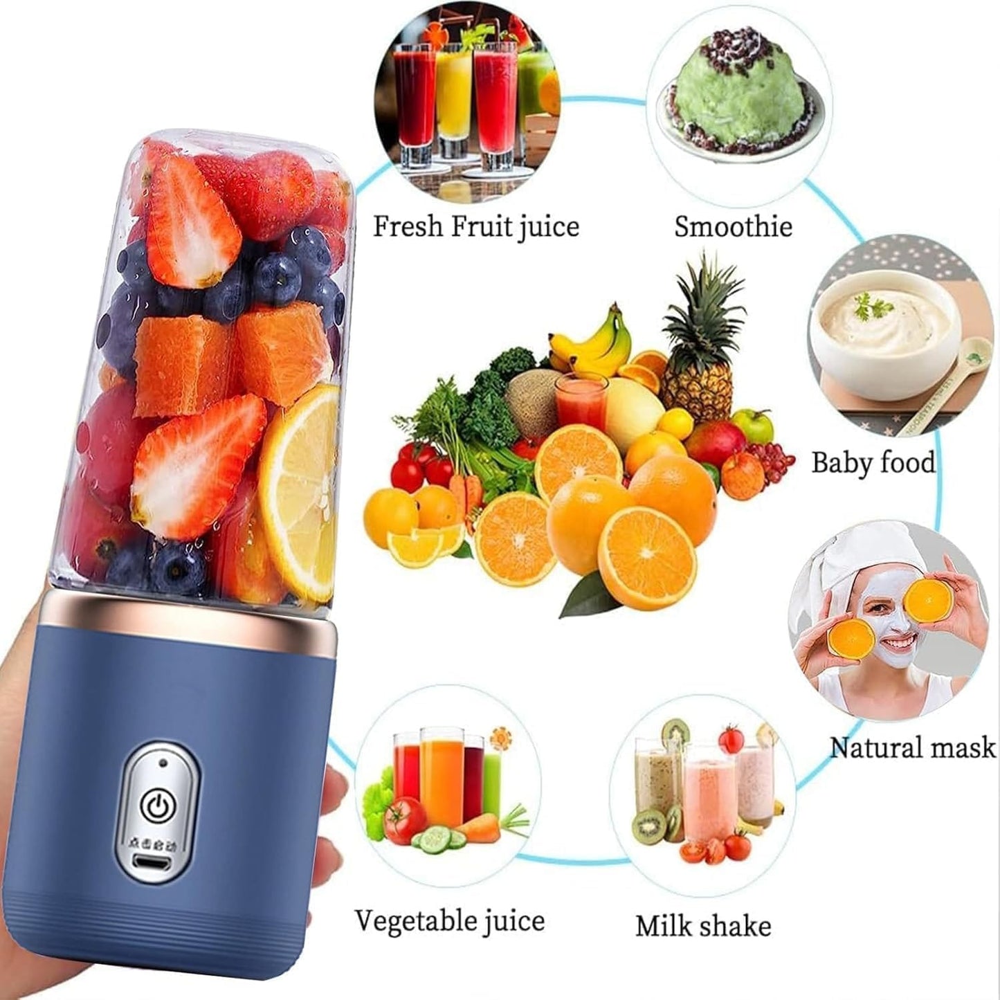 Portable USB Blender – Fresh Drinks Anywhere